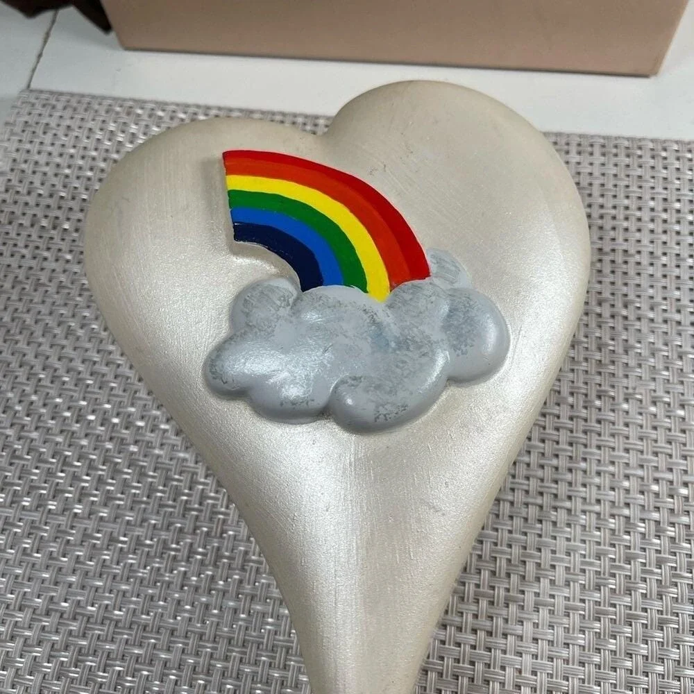 Heart-Shaped box with Rainbow Design